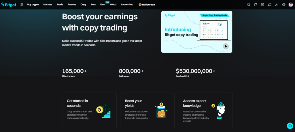 copy trading bitget